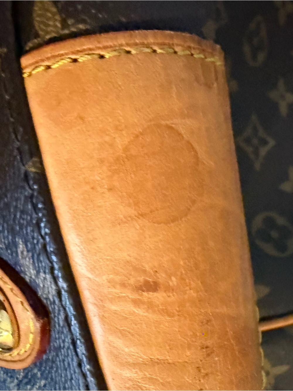 Louis Vuitton Brown Monogram Canvas LARGE Satchel with Tan Leather Trim PROJECT - Picture 10 of 15